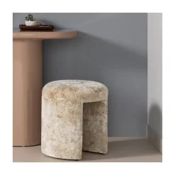 WOOOD Krukjes|Charlie Kruk rond Beige 45cm