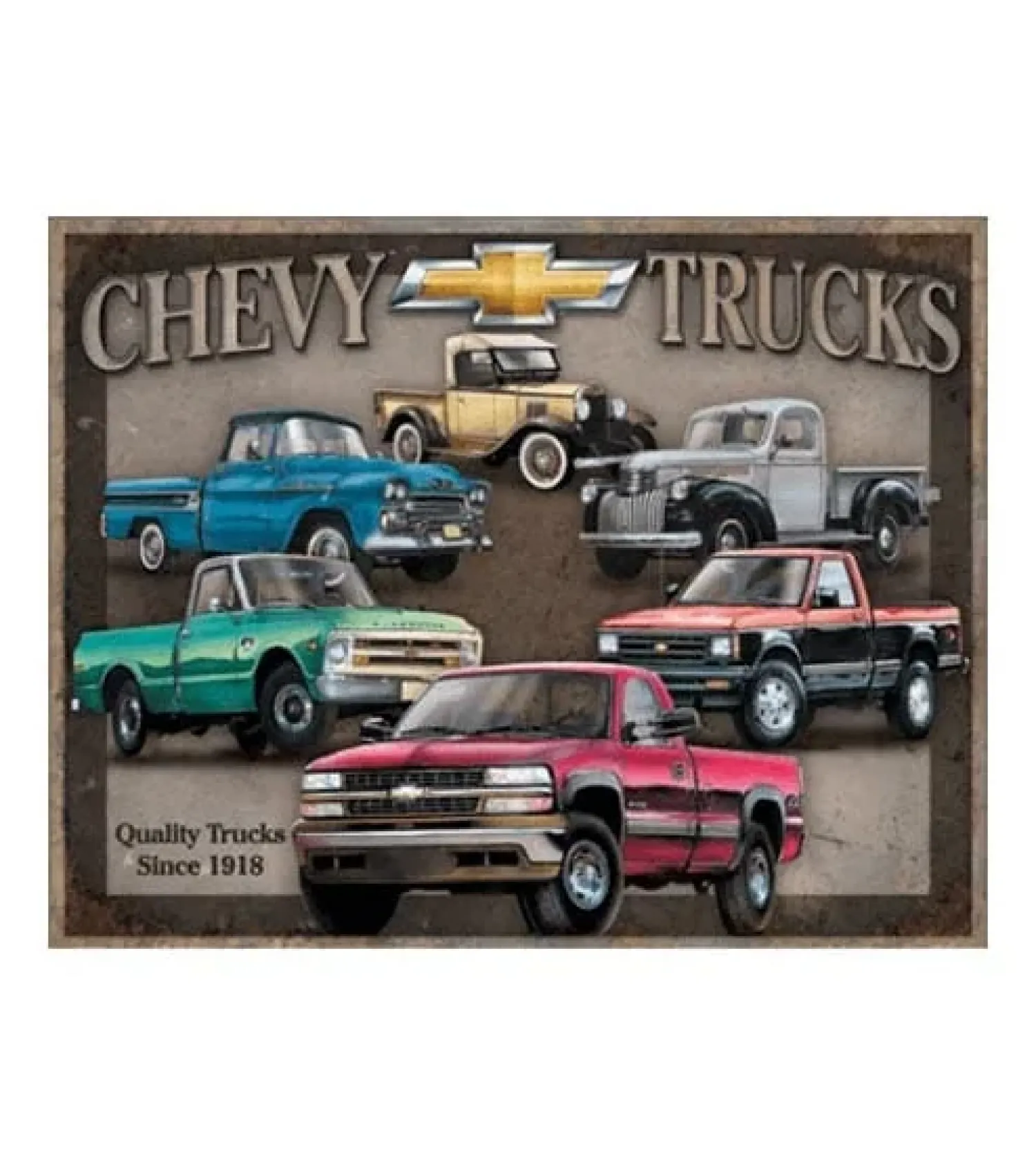 Metal Signs Metalen Borden|Chevy Trucks - metalen bord