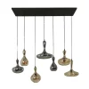 Kalfort Hanglampen|Chloe 7-lichts glazen hanglamp