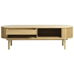 LykkeHome Industriele Kasten|Tv Meubels|Christoffer TV meubel naturel eikenhoutfineer 160cm