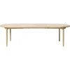 LykkeHome Eettafels|Christoffer uitschuifbare eettafel naturel eikenhoutfineer 190cm