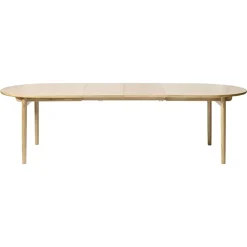 LykkeHome Eettafels|Christoffer uitschuifbare eettafel naturel eikenhoutfineer 190cm