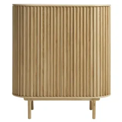 LykkeHome Wandkasten|Industriele Kasten|Christoffer vitrinekast naturel eikenhoutfineer 90cm