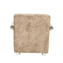 By Boo Fauteuils|Chromette Fauteuil Taupe met chrome