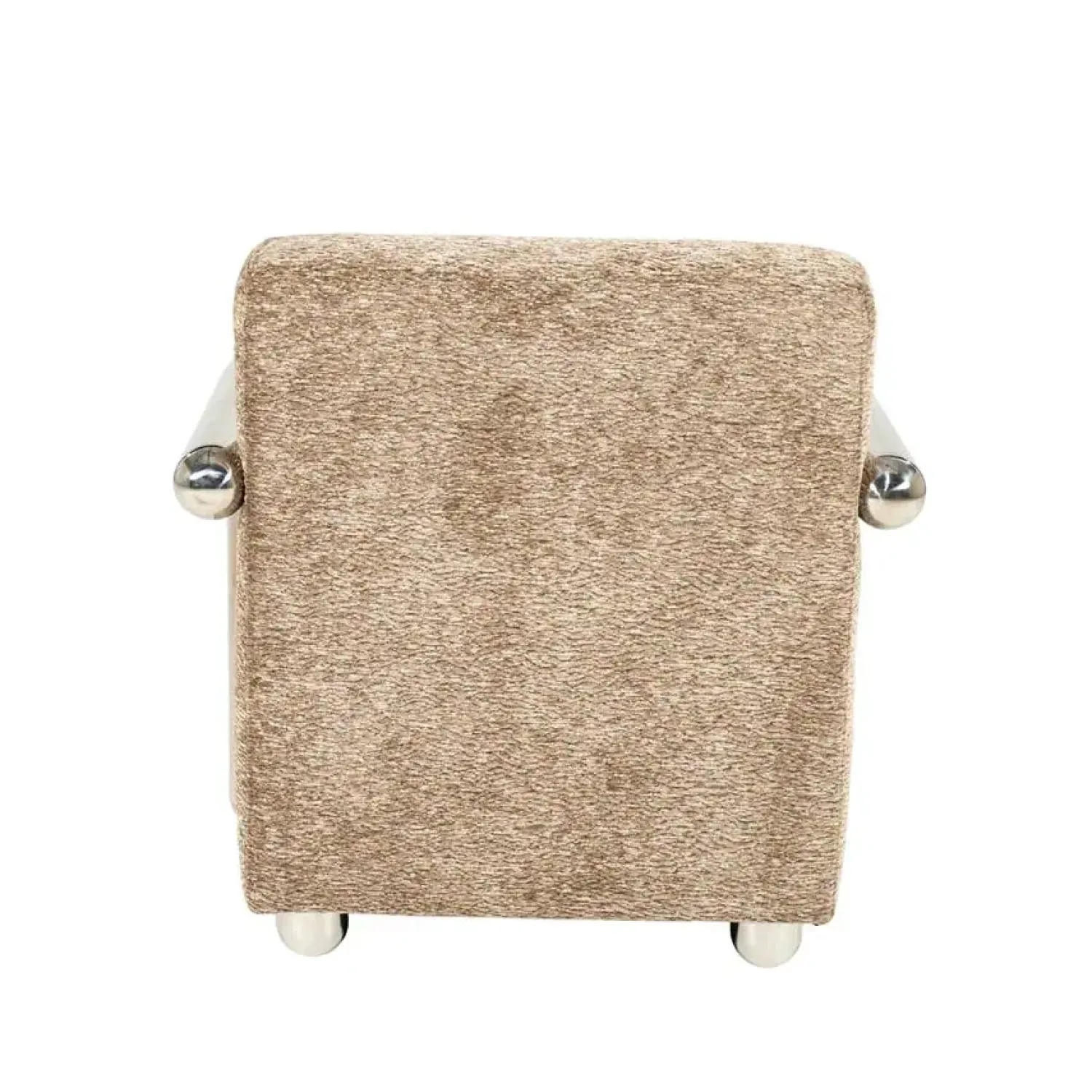 By Boo Fauteuils|Chromette Fauteuil Taupe met chrome
