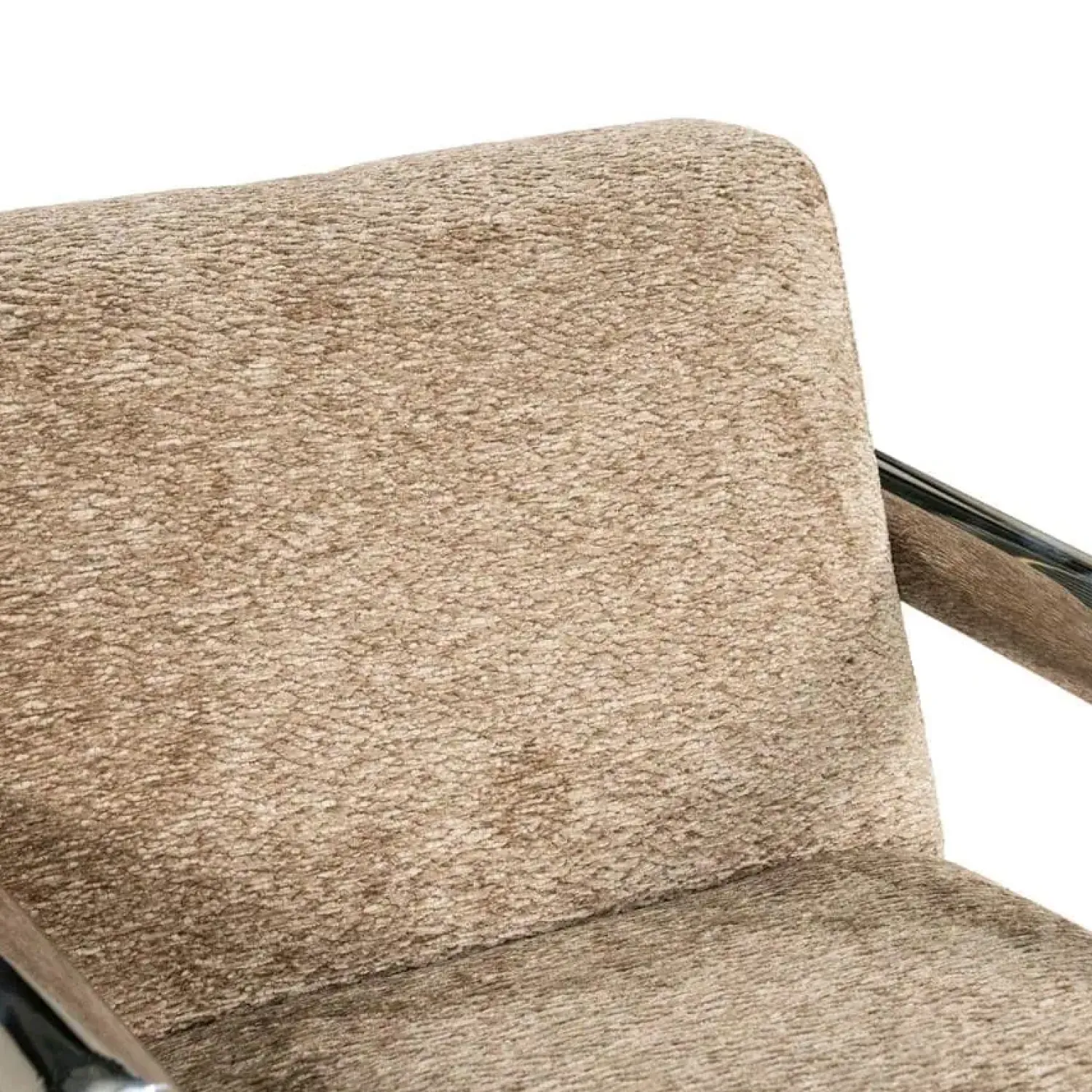 By Boo Fauteuils|Chromette Fauteuil Taupe met chrome