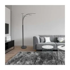 Steinmex Booglampen|Vloerlampen|Cinco 5-lichts Vloerlamp Zwart