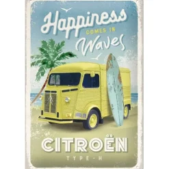 Cavetown Metalen Borden|Citroën Type H - Waves - metalen bord