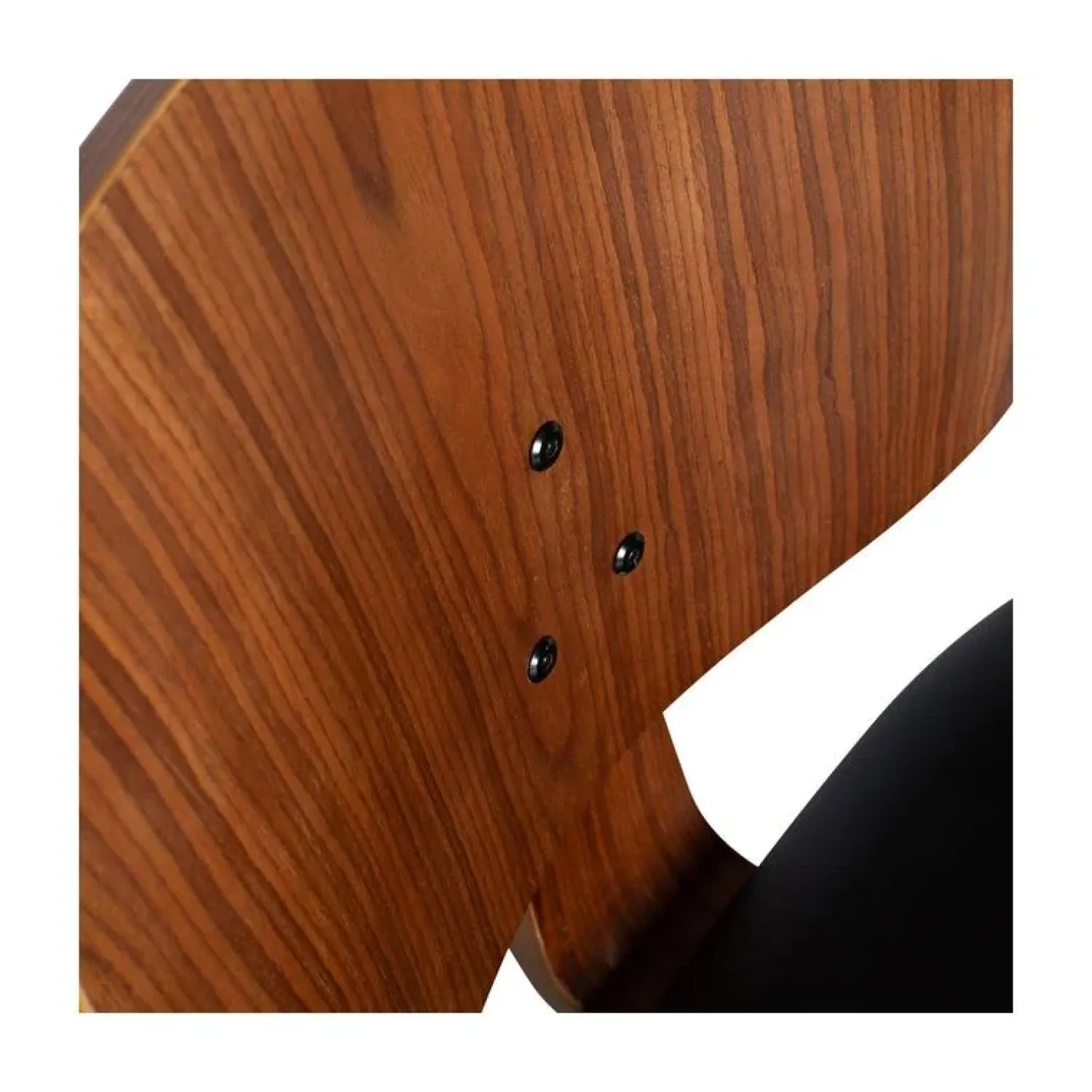 vtwonen Eetkamerstoelen|Classic Eetkamerstoel noten fineer zwart/walnoot