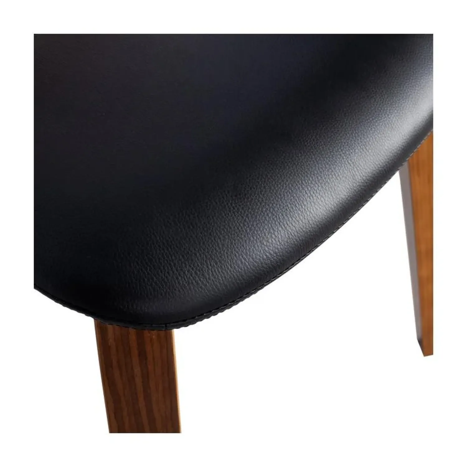 vtwonen Eetkamerstoelen|Classic Eetkamerstoel noten fineer zwart/walnoot