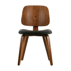 vtwonen Eetkamerstoelen|Classic Eetkamerstoel noten fineer zwart/walnoot