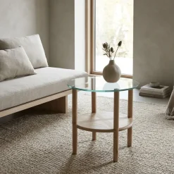Eleonora Bijzettafels|Cleo Bijzettafel Naturel 50cm