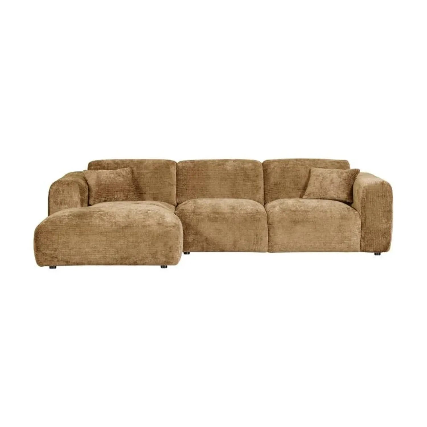 WOOOD Loungebanken|Cloud Chaise longue bank links chenille geel