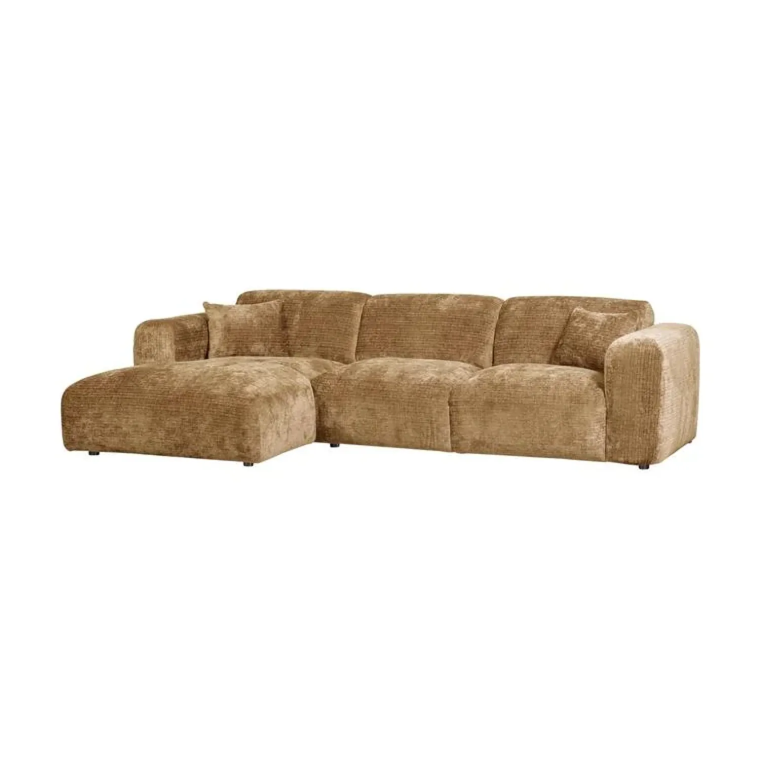WOOOD Loungebanken|Cloud Chaise longue bank links chenille geel