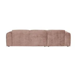 WOOOD Loungebanken|Cloud Chaise longue bank links chenille taupe/roze