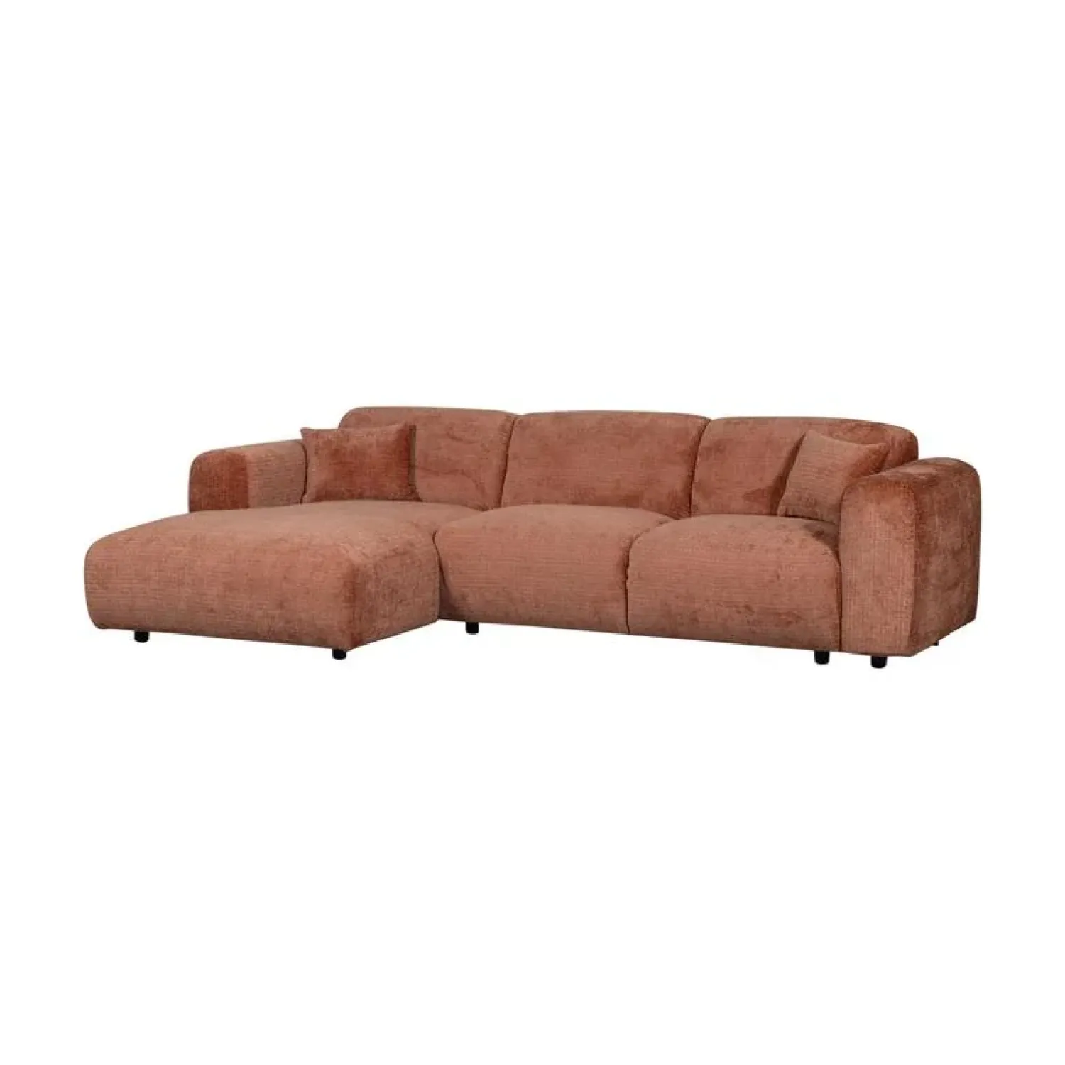 WOOOD Loungebanken|Cloud Chaise longue bank links chenille terracotta