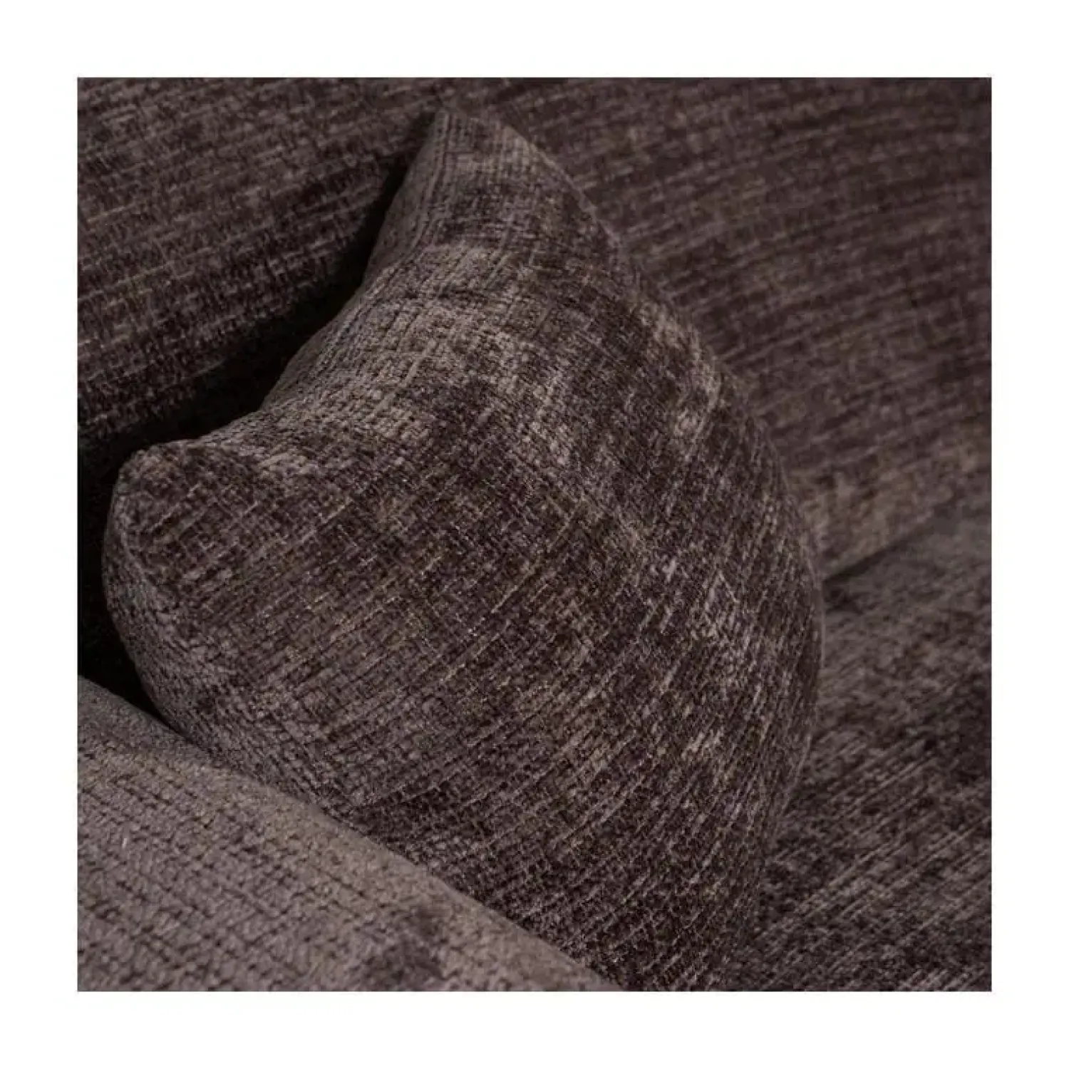 WOOOD Loungebanken|Cloud Chaise longue bank rechts chenille bruin