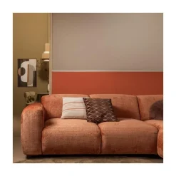 WOOOD Loungebanken|Cloud Chaise longue bank rechts chenille terracotta