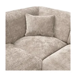 WOOOD Hoekbanken|Cloud Hoekbank links geweven chenille naturel
