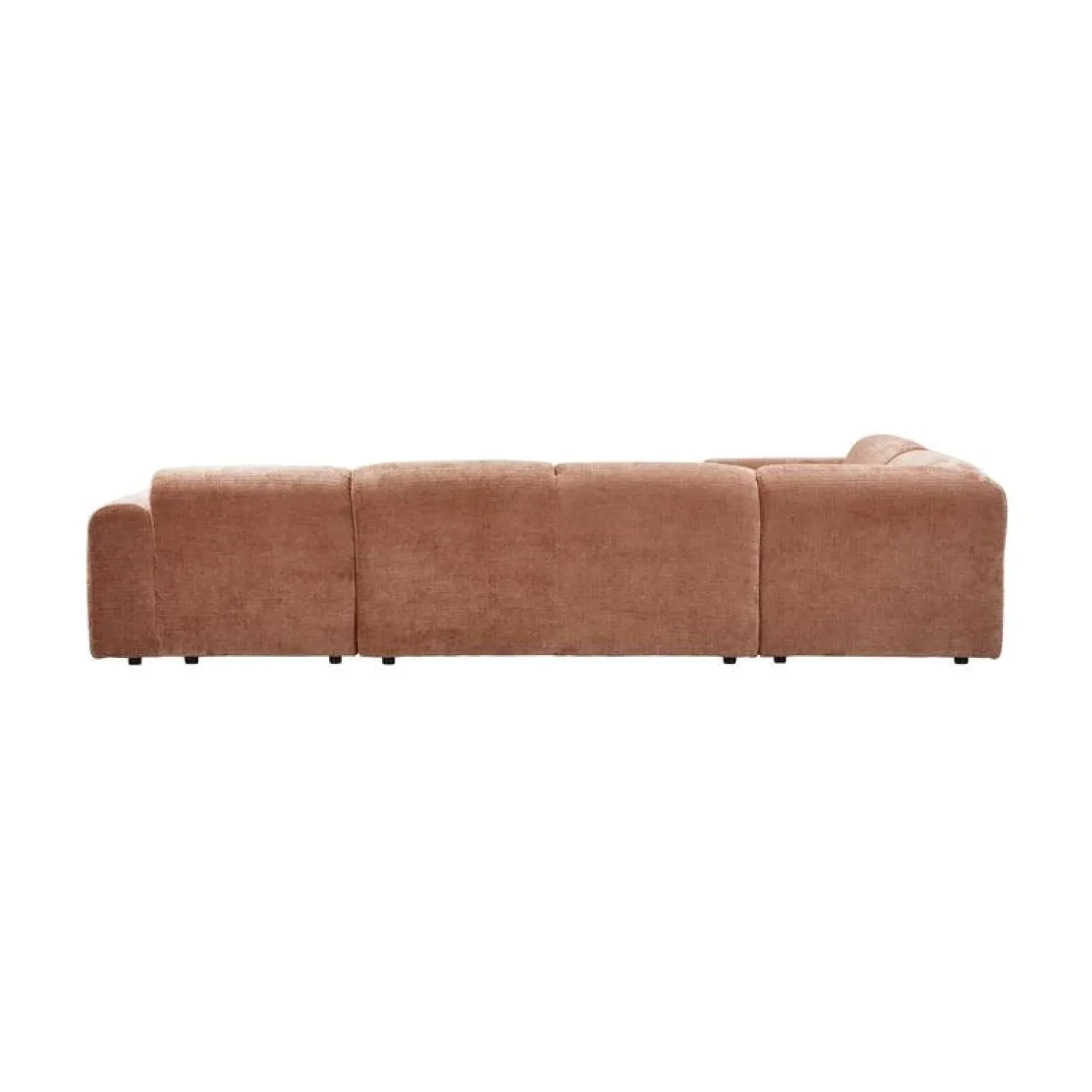WOOOD Hoekbanken|Cloud Hoekbank links geweven chenille terracotta