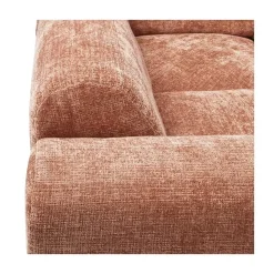 WOOOD Hoekbanken|Cloud Hoekbank links geweven chenille terracotta