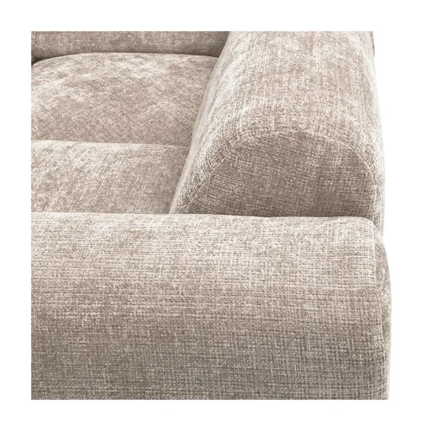 WOOOD Hoekbanken|Cloud Hoekbank rechts geweven chenille naturel
