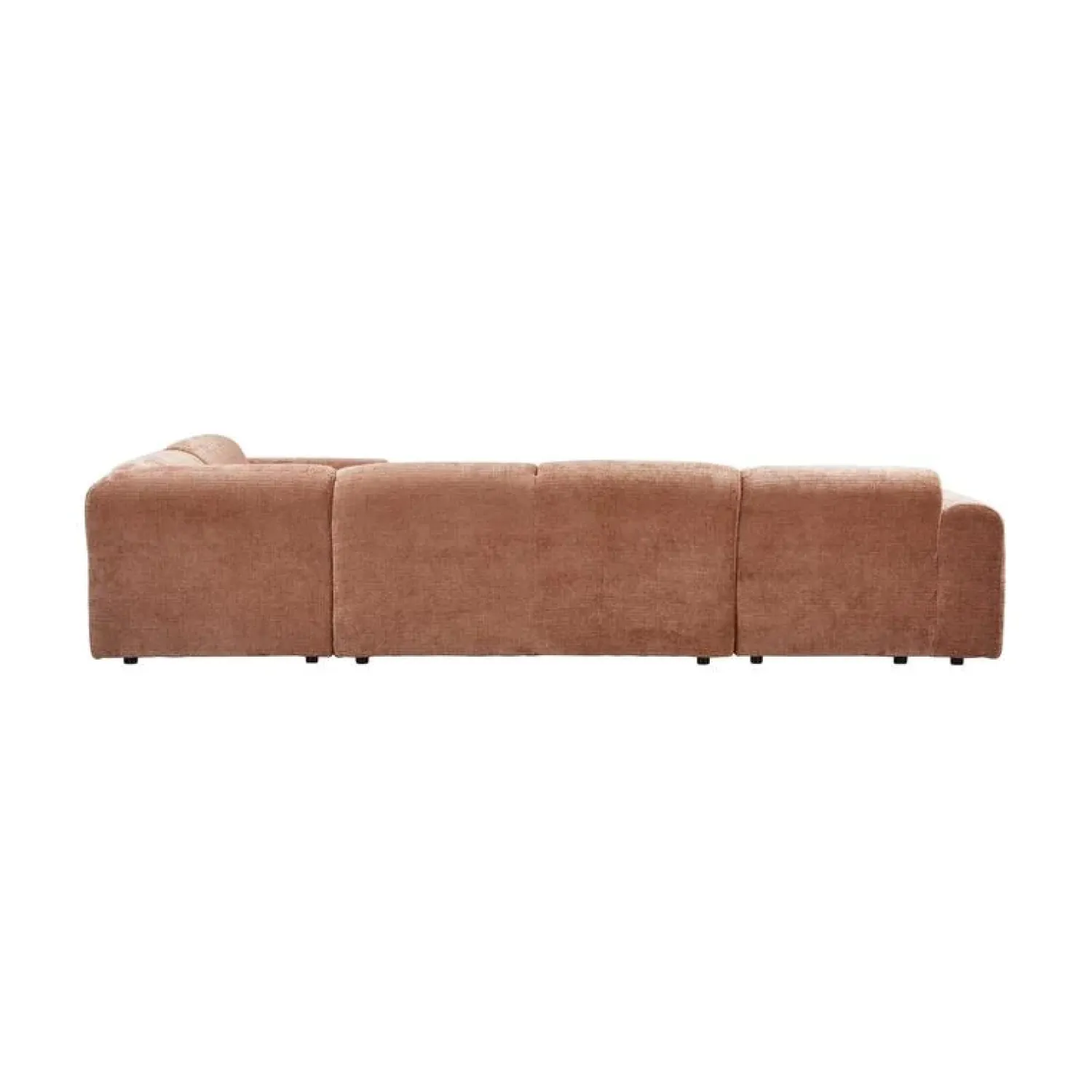WOOOD Hoekbanken|Cloud Hoekbank rechts geweven chenille terracotta