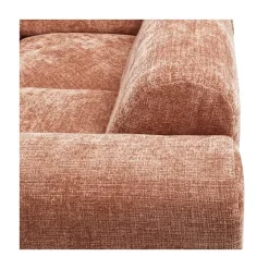 WOOOD Hoekbanken|Cloud Hoekbank rechts geweven chenille terracotta