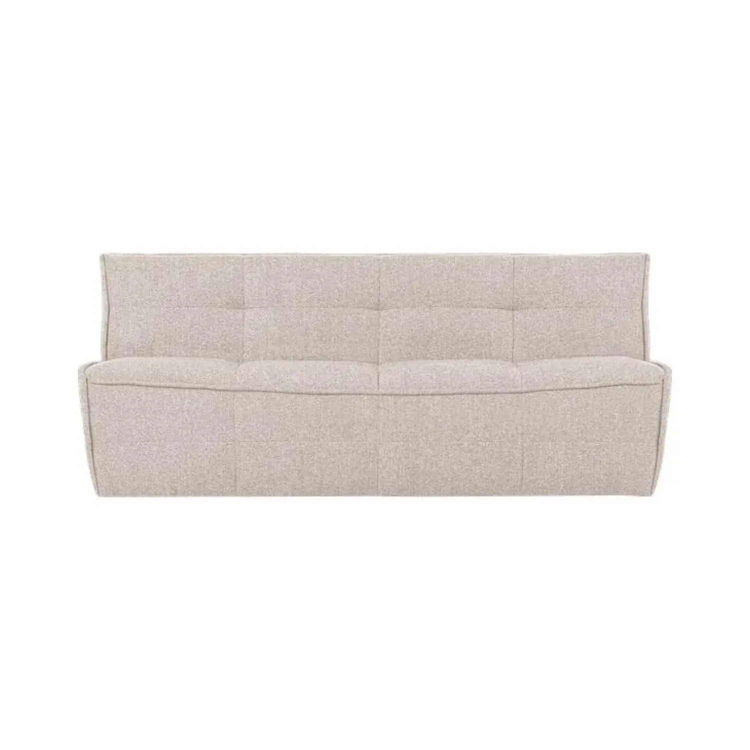 vtwonen 3 Zitsbanken|Cluster Bank 3-zits Bouclé Zand beige