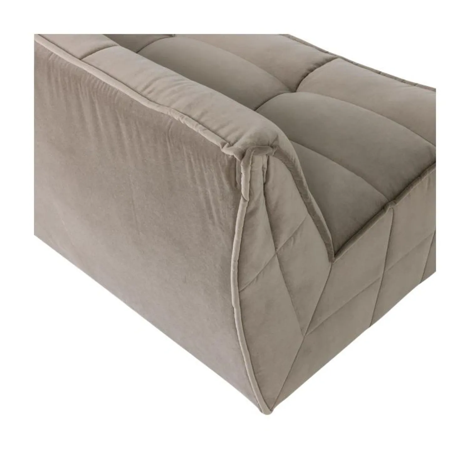 vtwonen 3 Zitsbanken|Cluster Bank 3-zits Velvet Warm taupe