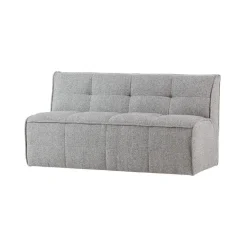 vtwonen Eetkamerbanken|Eetkamerbanken|Cluster Eetkamerbank Met rugleuning Bouclé Warm grijs