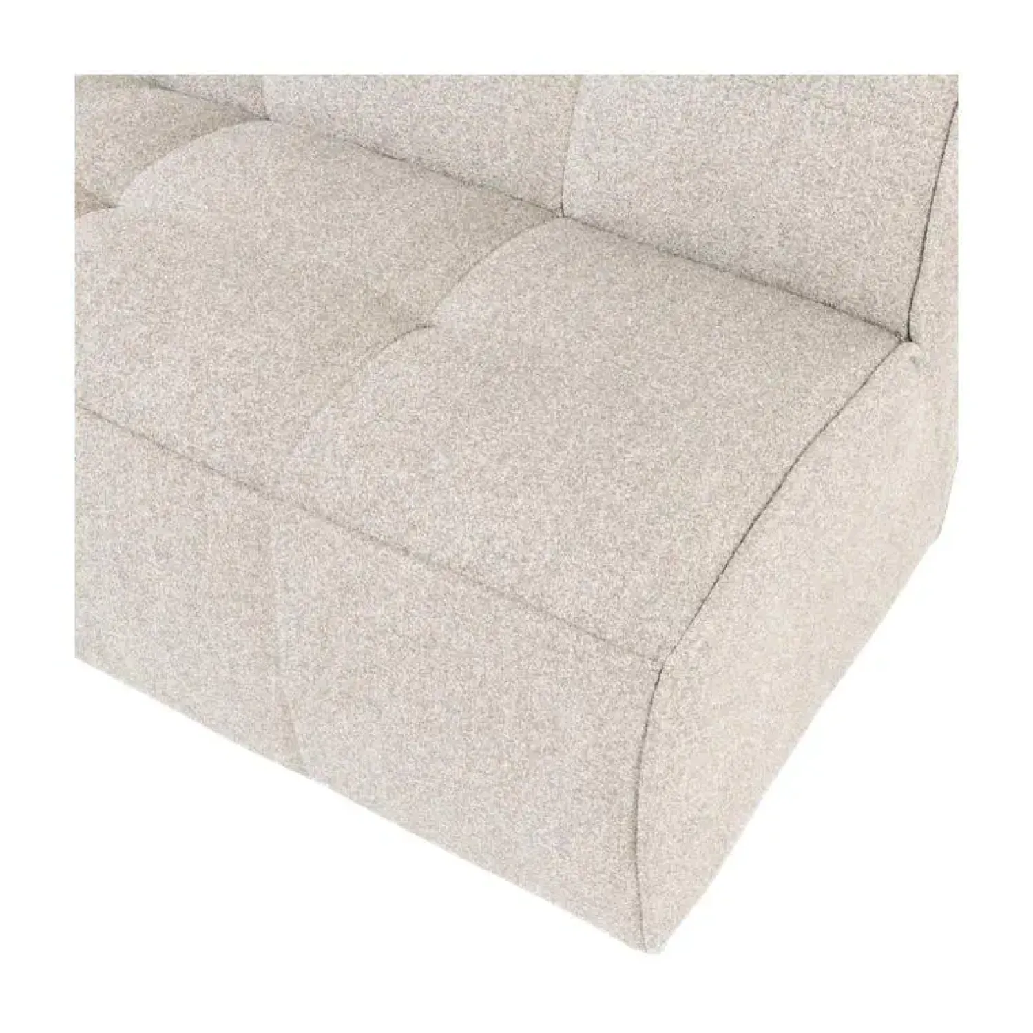 vtwonen Eetkamerbanken|Eetkamerbanken|Cluster Eetkamerbank Met rugleuning Bouclé Zand beige
