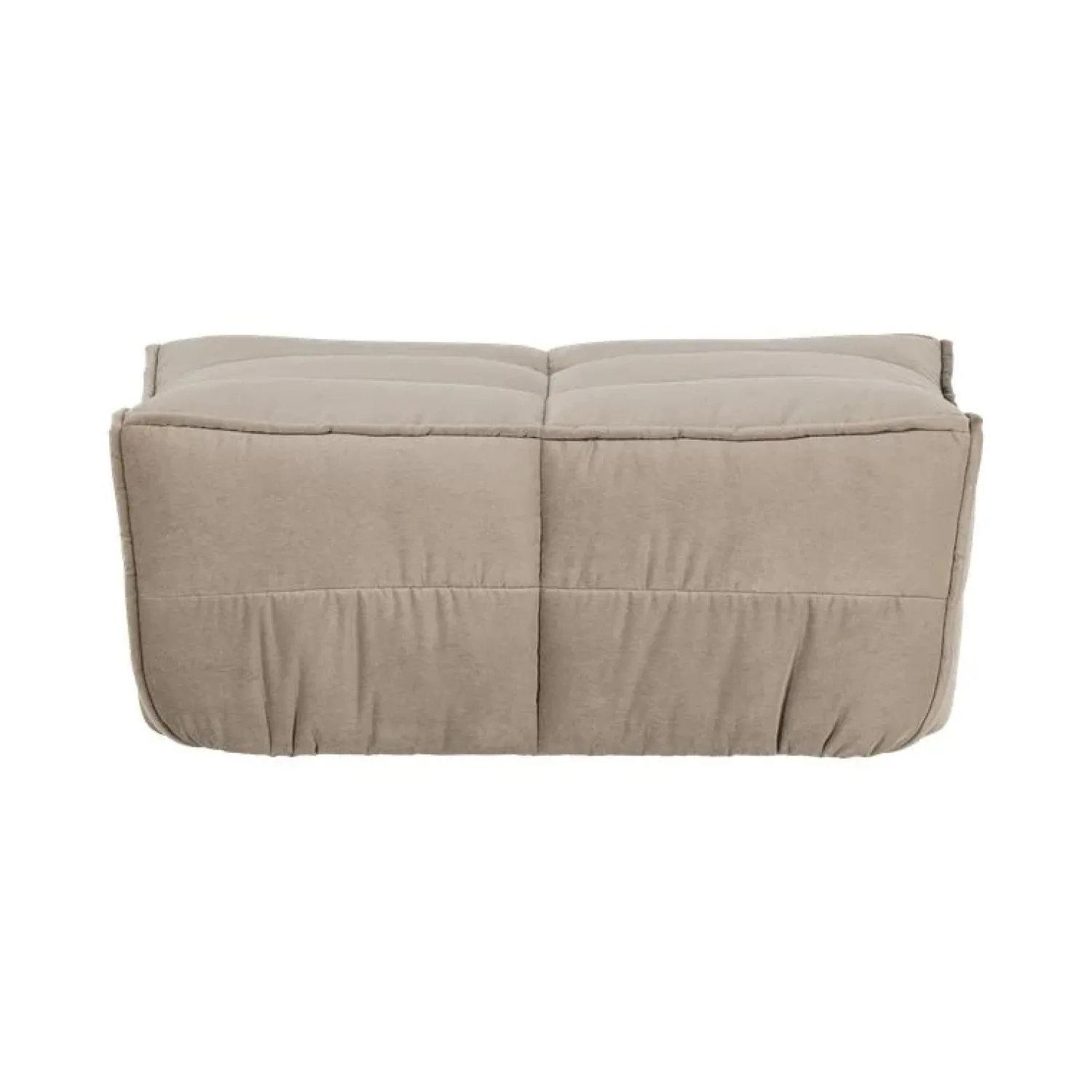 vtwonen Hockers|Cluster Hocker Velvet Warm taupe 104cm