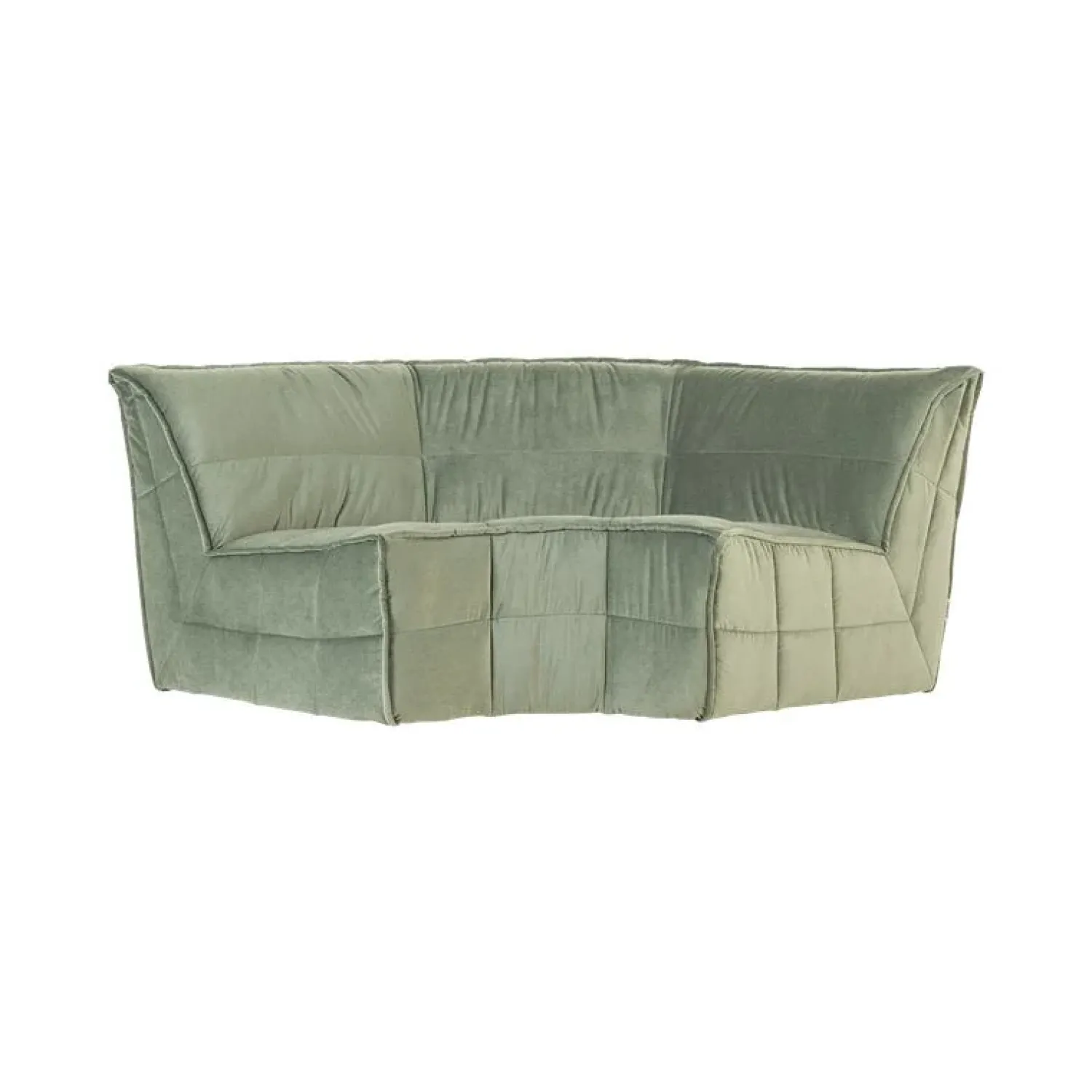 vtwonen Modulaire Banken|Cluster Hoekelement Velvet Pistache groen