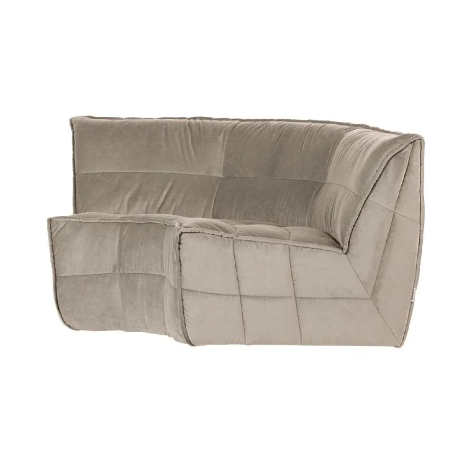 vtwonen Modulaire Banken|Cluster Hoekelement Velvet Warm taupe