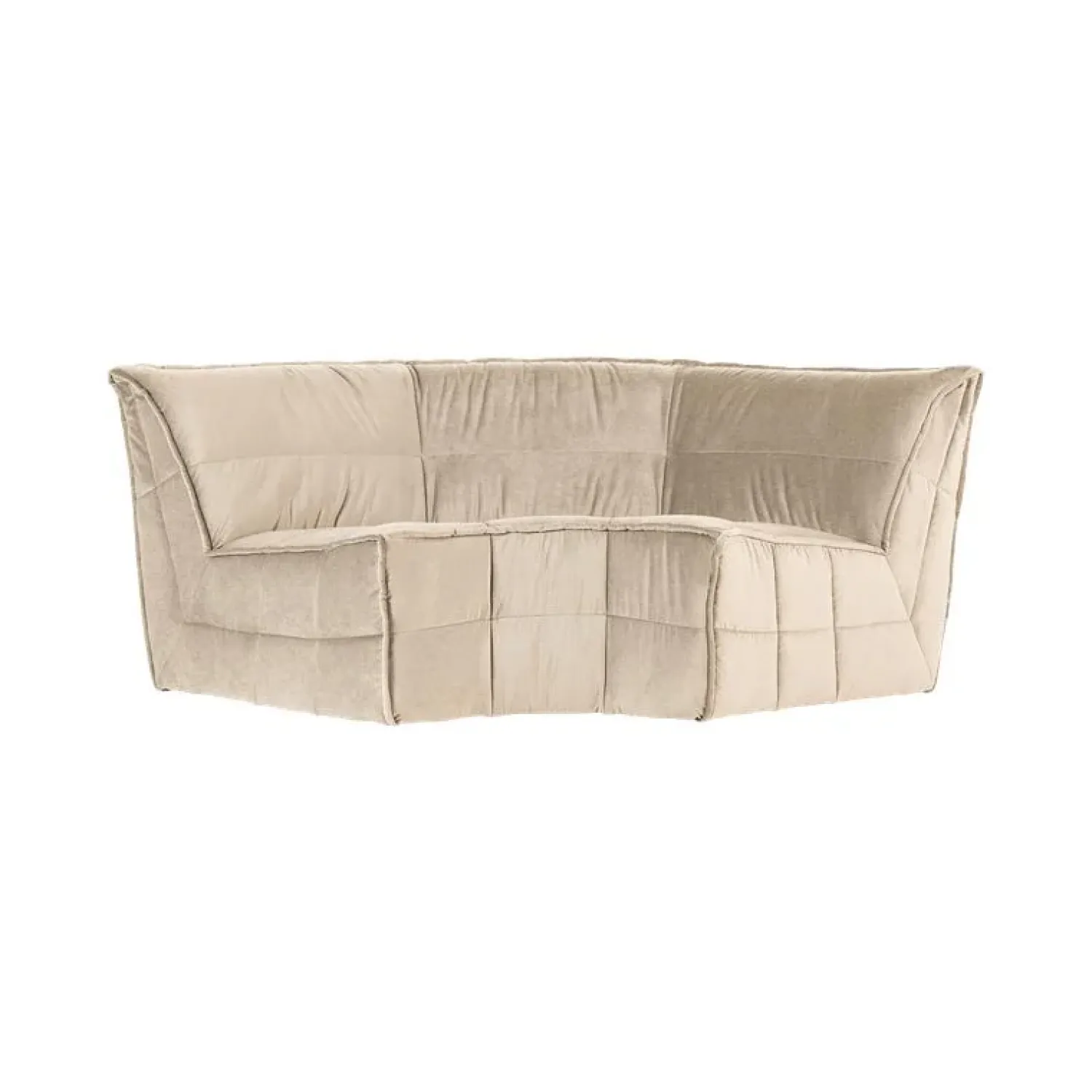 vtwonen Modulaire Banken|Cluster Hoekelement Velvet Zacht beige