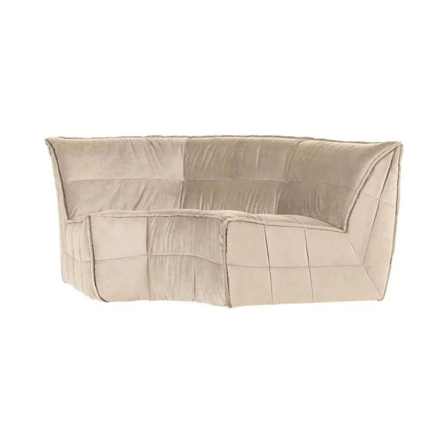 vtwonen Modulaire Banken|Cluster Hoekelement Velvet Zacht beige