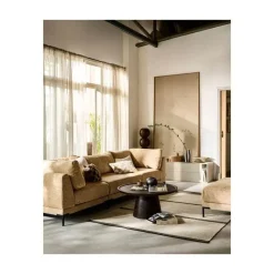 vtwonen Salontafels|Coffee A Gogo Salontafel mangohout walnoot 90cm