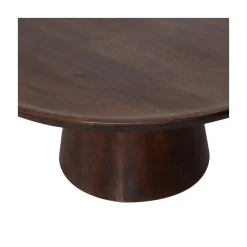 vtwonen Salontafels|Coffee A Gogo Salontafel mangohout walnoot 90cm