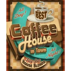 Cavetown Metalen Borden|Coffee House - metalen bord
