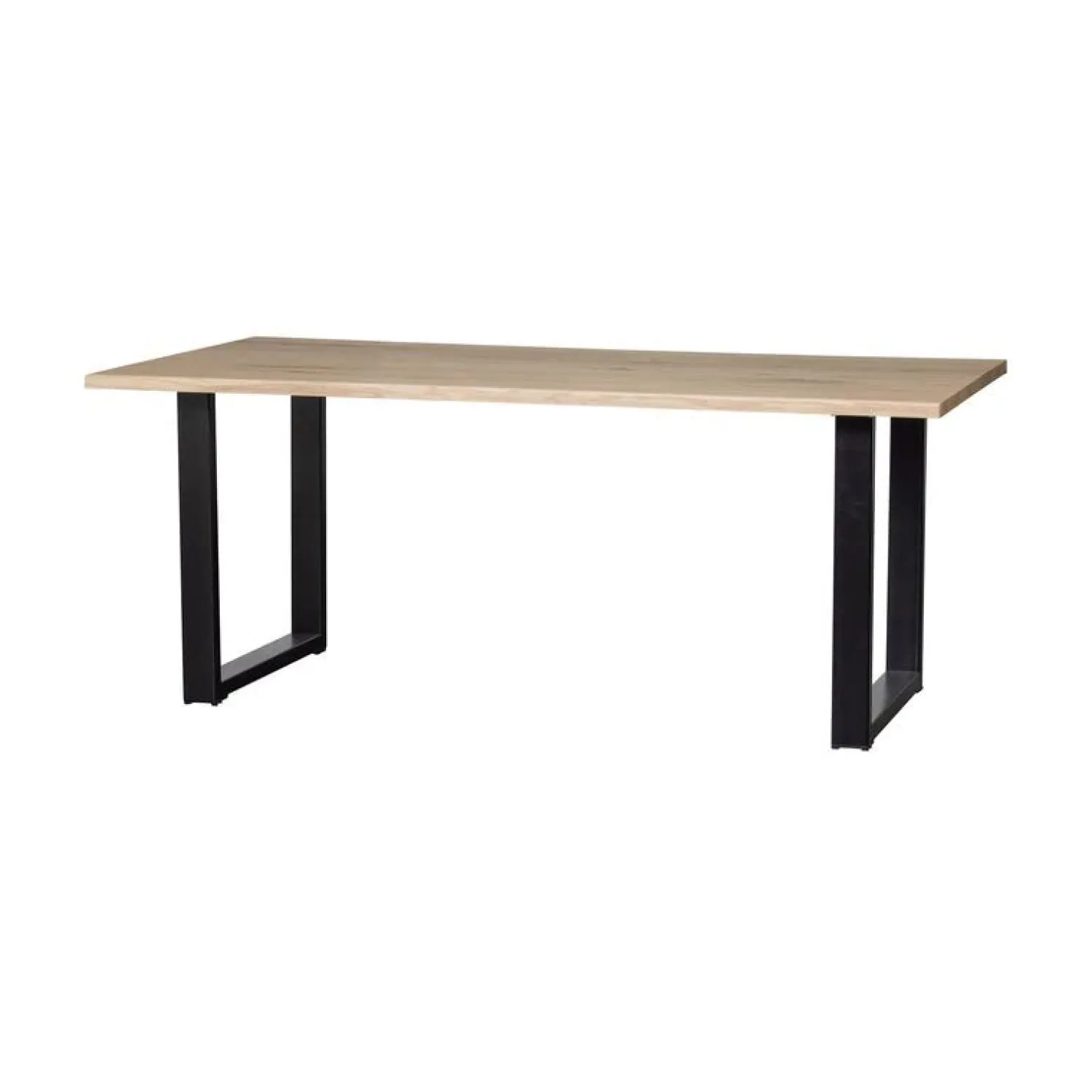 WOOOD Eettafels|Combi-tablo Boomstamtafel eiken U-poot 180 cm