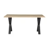 WOOOD Eettafels|Combi-tablo Boomstamtafel eiken X-poot 180 cm