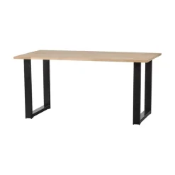 WOOOD Eettafels|Combi-tablo Eettafel eiken U-poot 160 cm