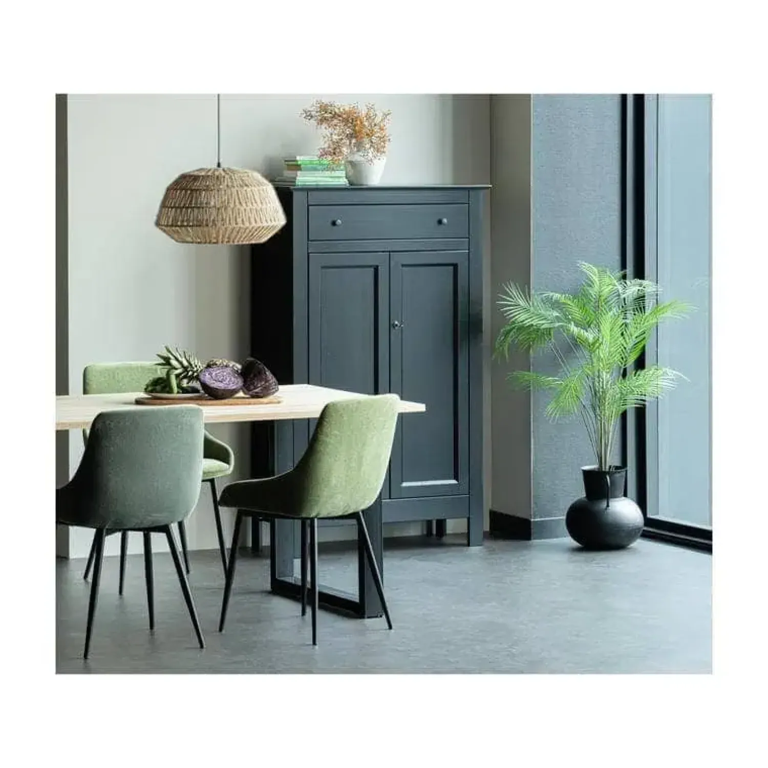 WOOOD Eettafels|Combi-tablo Eettafel eiken U-poot 160 cm