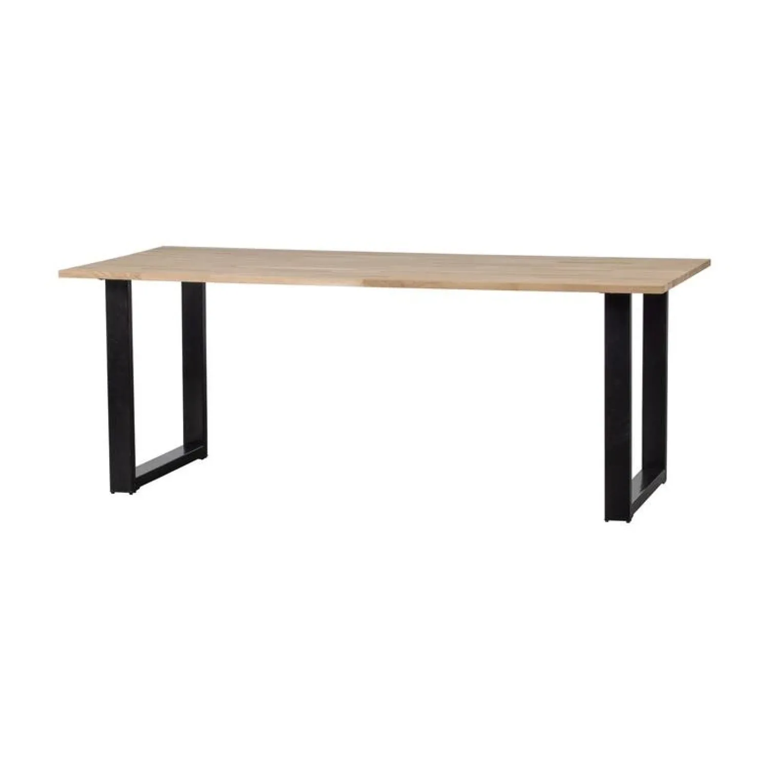 WOOOD Eettafels|Combi-tablo Eettafel eiken U-poot 200 cm