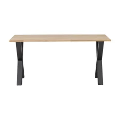 WOOOD Eettafels|Combi-tablo Eettafel eiken X-poot 160 cm