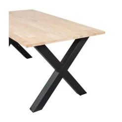 WOOOD Eettafels|Combi-tablo Eettafel eiken X-poot 160 cm
