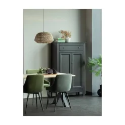 WOOOD Eettafels|Combi-tablo Eettafel eiken X-poot 180 cm