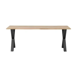 WOOOD Eettafels|Combi-tablo Eettafel eiken X-poot 200 cm