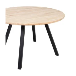 WOOOD Eettafels|Combi-tablo Eettafel rond eiken 4-poots 120 cm